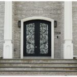 Nova Royal Series Wrought Iron Custom Exterior Door Style 001
