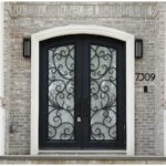 Nova Royal Series Wrought Iron Custom Exterior Door Style 001