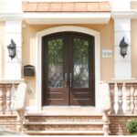 Nova Royal Series Wrought Iron Custom Exterior Door Style 002