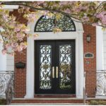 Nova Royal Series Wrought Iron Custom Exterior Door Style 003