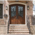 Nova Royal Series Wrought Iron Custom Exterior Door Style 005