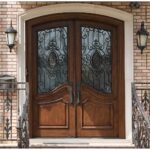 Nova Royal Series Wrought Iron Custom Exterior Door Style 005