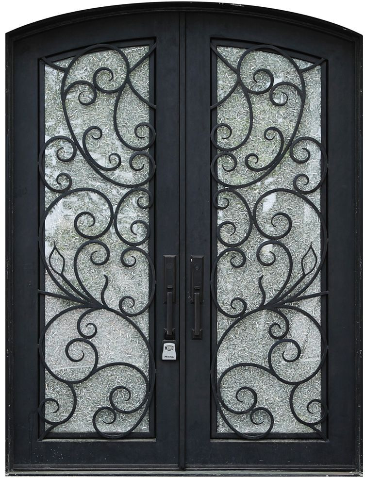 Nova Royal Series Wrought Iron Custom Exterior Door Style 001