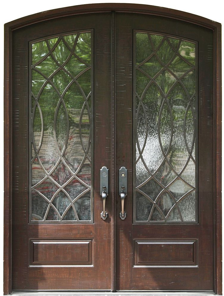 Nova Royal Series Wrought Iron Custom Exterior Door Style 002