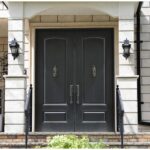 Nova Royal Series Wrought Iron Custom Exterior Door Style 004