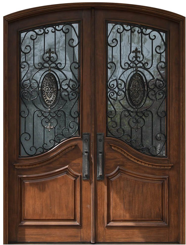 Nova Royal Series Wrought Iron Custom Exterior Door Style 005