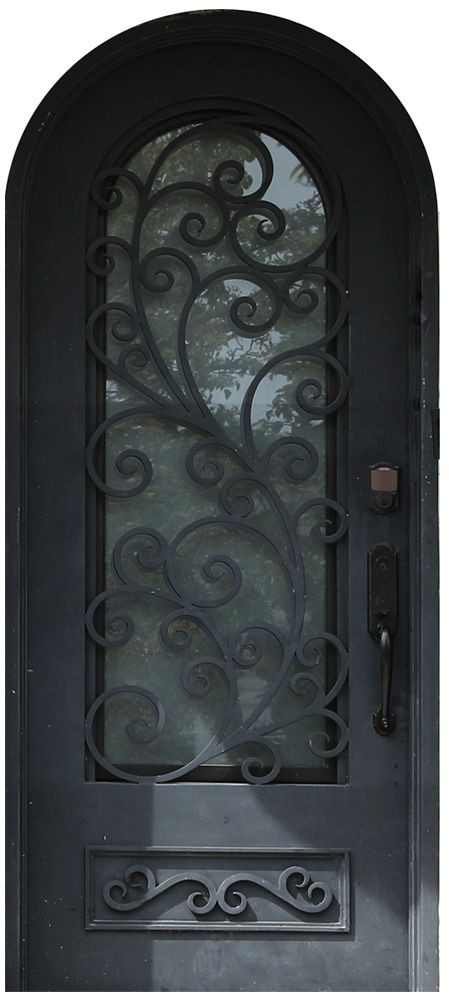 Nova Royal Series Wrought Iron Custom Exterior Door Style 007