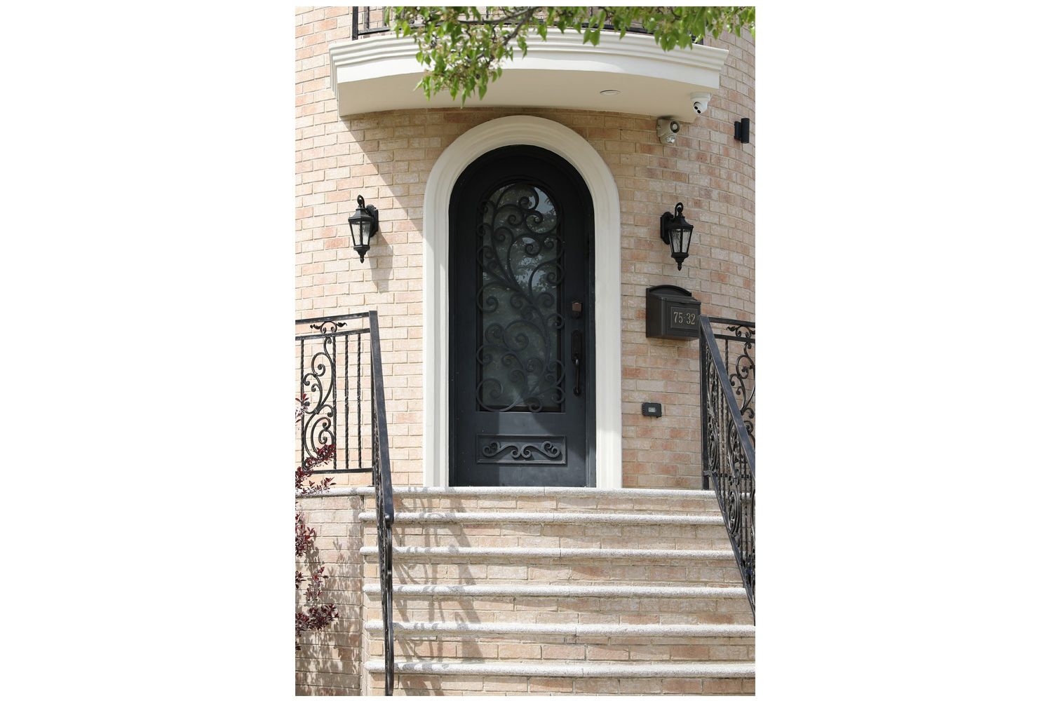 Nova Royal Series Wrought Iron Custom Exterior Door Style 007