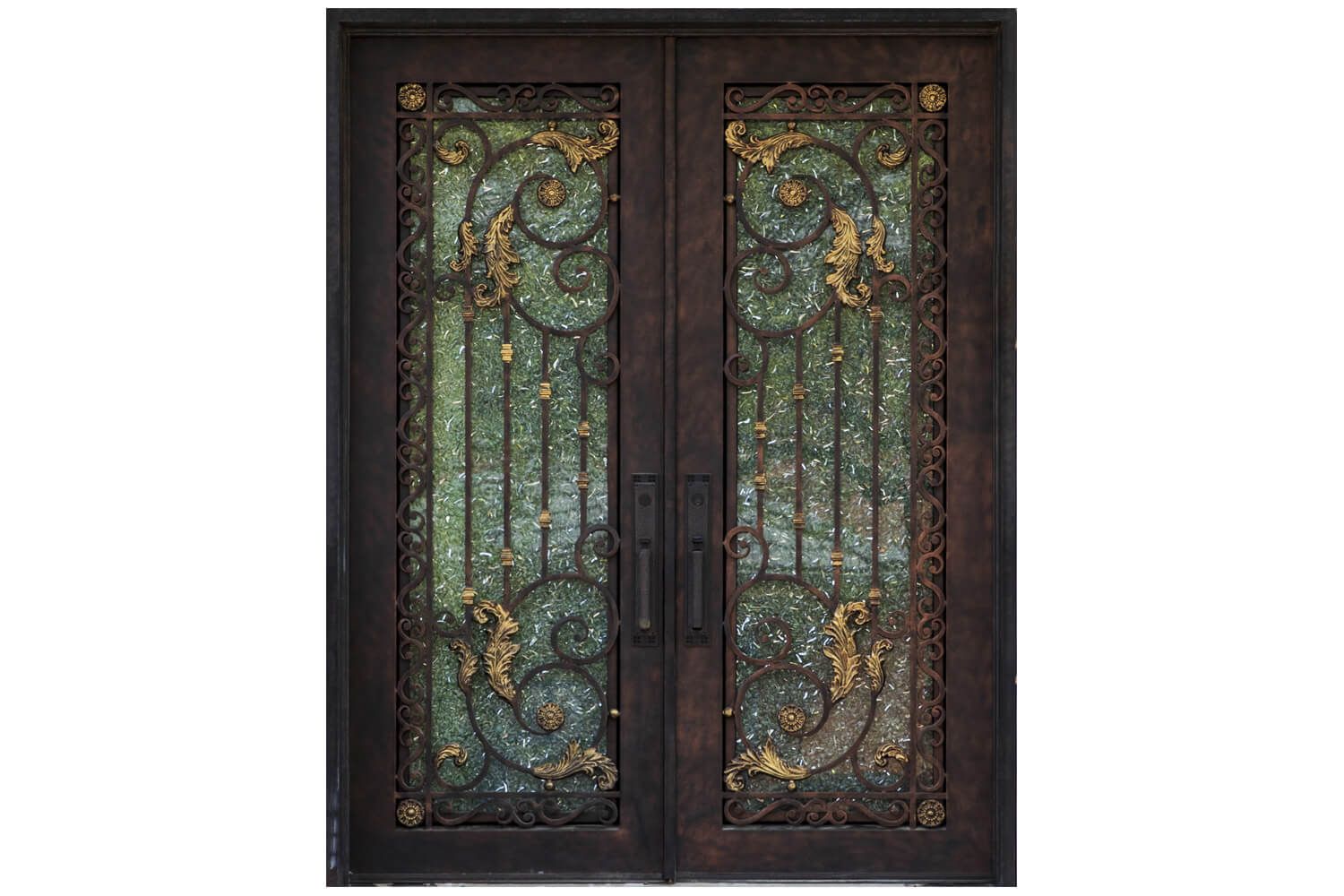 Nova Royal Series Wrought Iron Custom Exterior Door Style 013