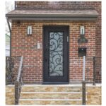 Nova Royal Series Wrought Iron Custom Exterior Door Style 015