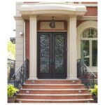 Nova Royal Series Wrought Iron Custom Exterior Door Style 017