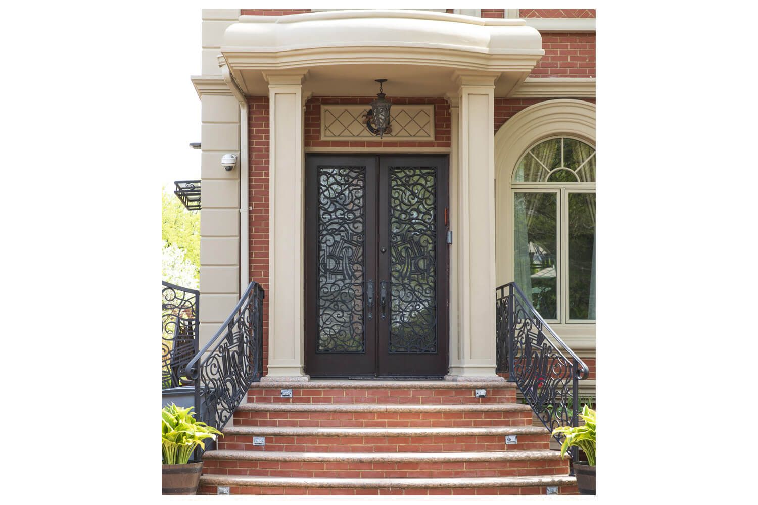 Nova Royal Series Wrought Iron Custom Exterior Door Style 017