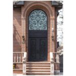 Nova Royal Series Wrought Iron Custom Exterior Door Style 020