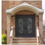 Nova Royal Series Wrought Iron Custom Exterior Door Style 026