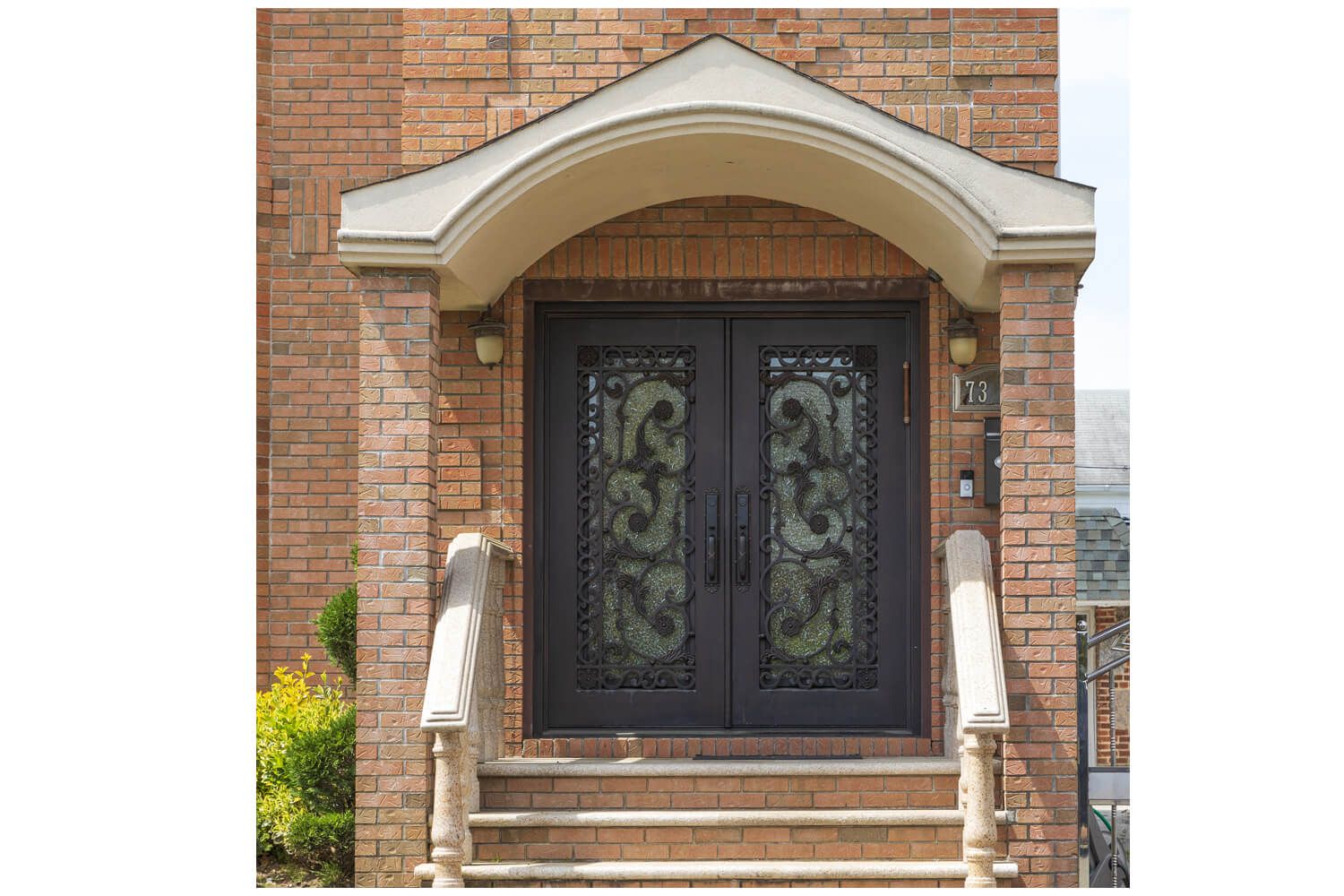 Nova Royal Series Wrought Iron Custom Exterior Door Style 026