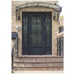 Nova Royal Series Wrought Iron Custom Exterior Door Style 029