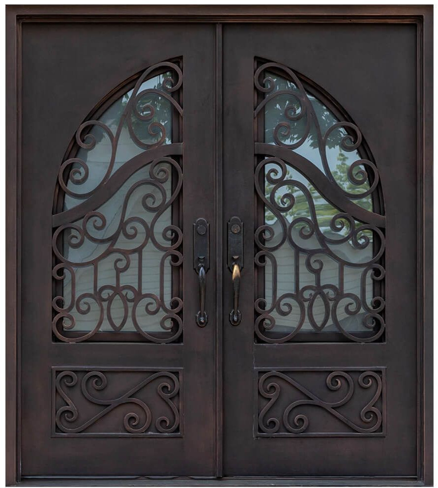 Nova Royal Series Wrought Iron Custom Exterior Door Style 030