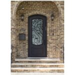 Nova Royal Series Wrought Iron Custom Exterior Door Style 031