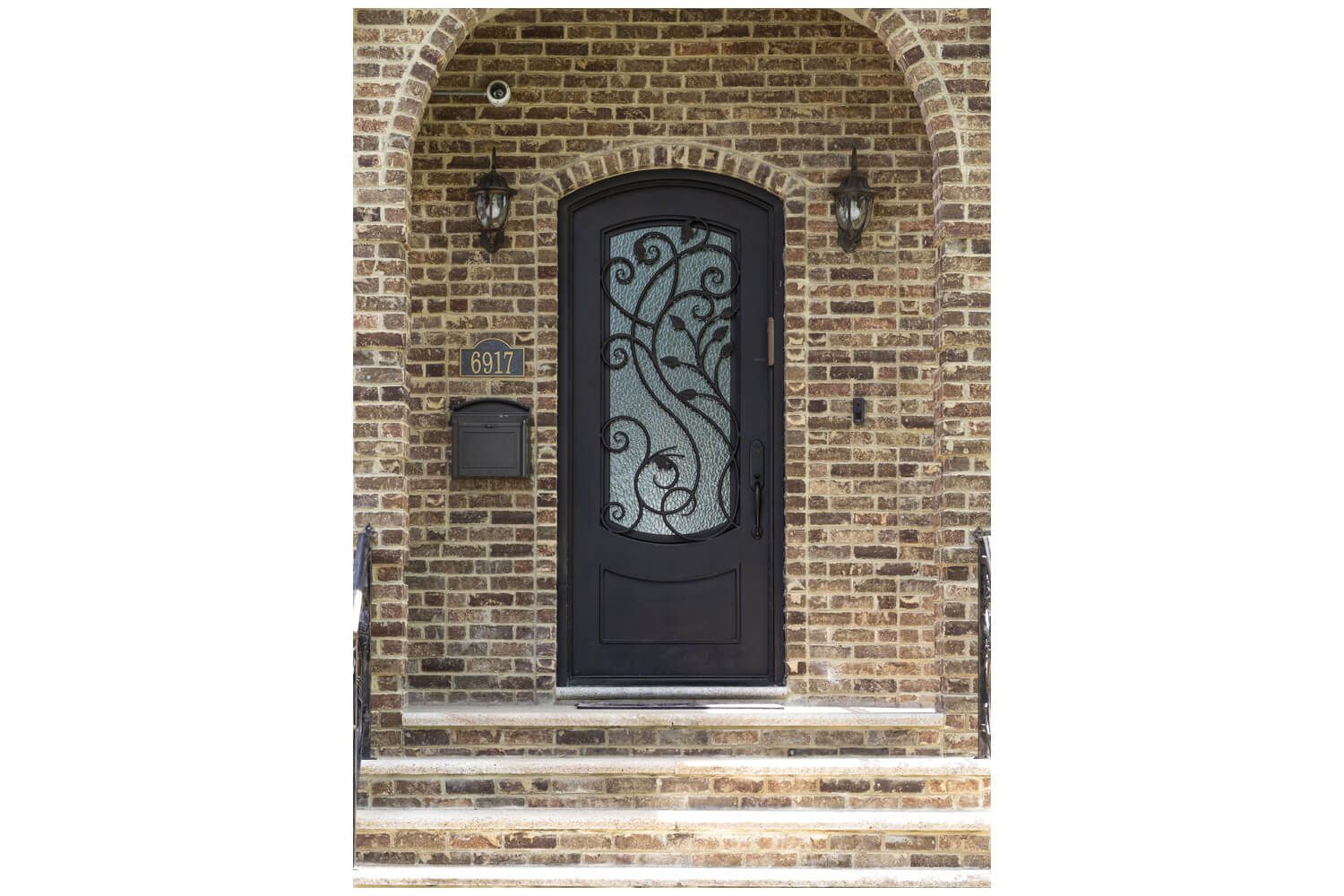 Nova Royal Series Wrought Iron Custom Exterior Door Style 031