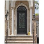 Nova Royal Series Wrought Iron Custom Exterior Door Style 034