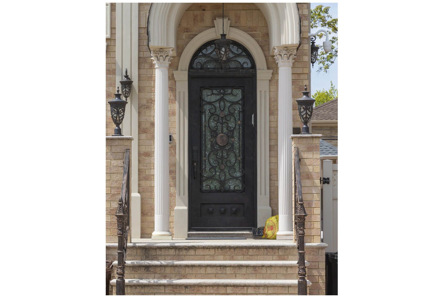 Nova Royal Series Wrought Iron Custom Exterior Door Style 034