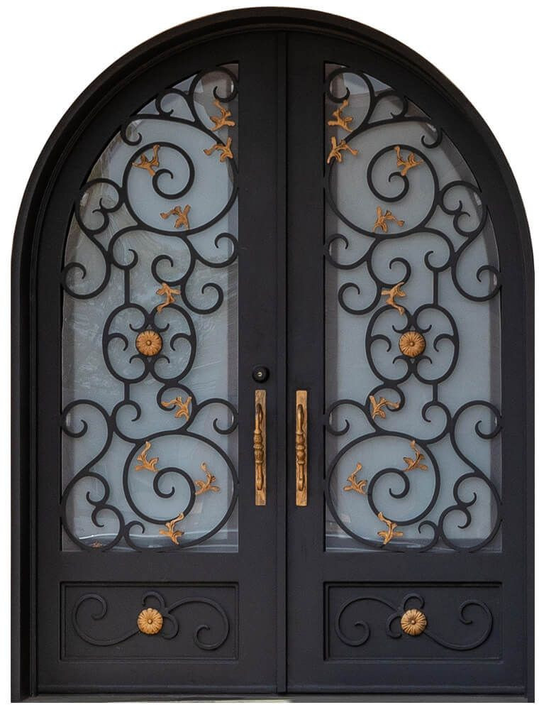 Nova Royal Series Wrought Iron Custom Exterior Door Style 035