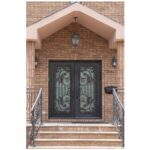 Nova Royal Series Wrought Iron Custom Exterior Door Style 037