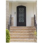 Nova Royal Series Wrought Iron Custom Exterior Door Style 038