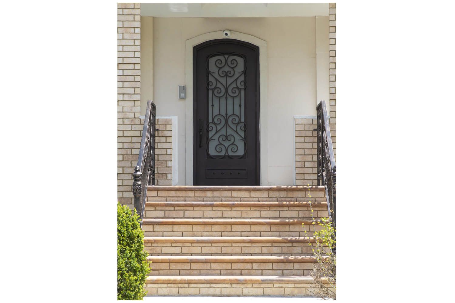 Nova Royal Series Wrought Iron Custom Exterior Door Style 038