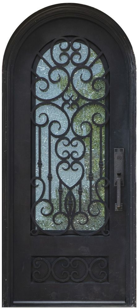 Nova Royal Series Wrought Iron Custom Exterior Door Style 039