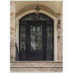 Nova Royal Series Wrought Iron Custom Exterior Door Style 040