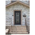 Nova Royal Series Wrought Iron Custom Exterior Door Style 042