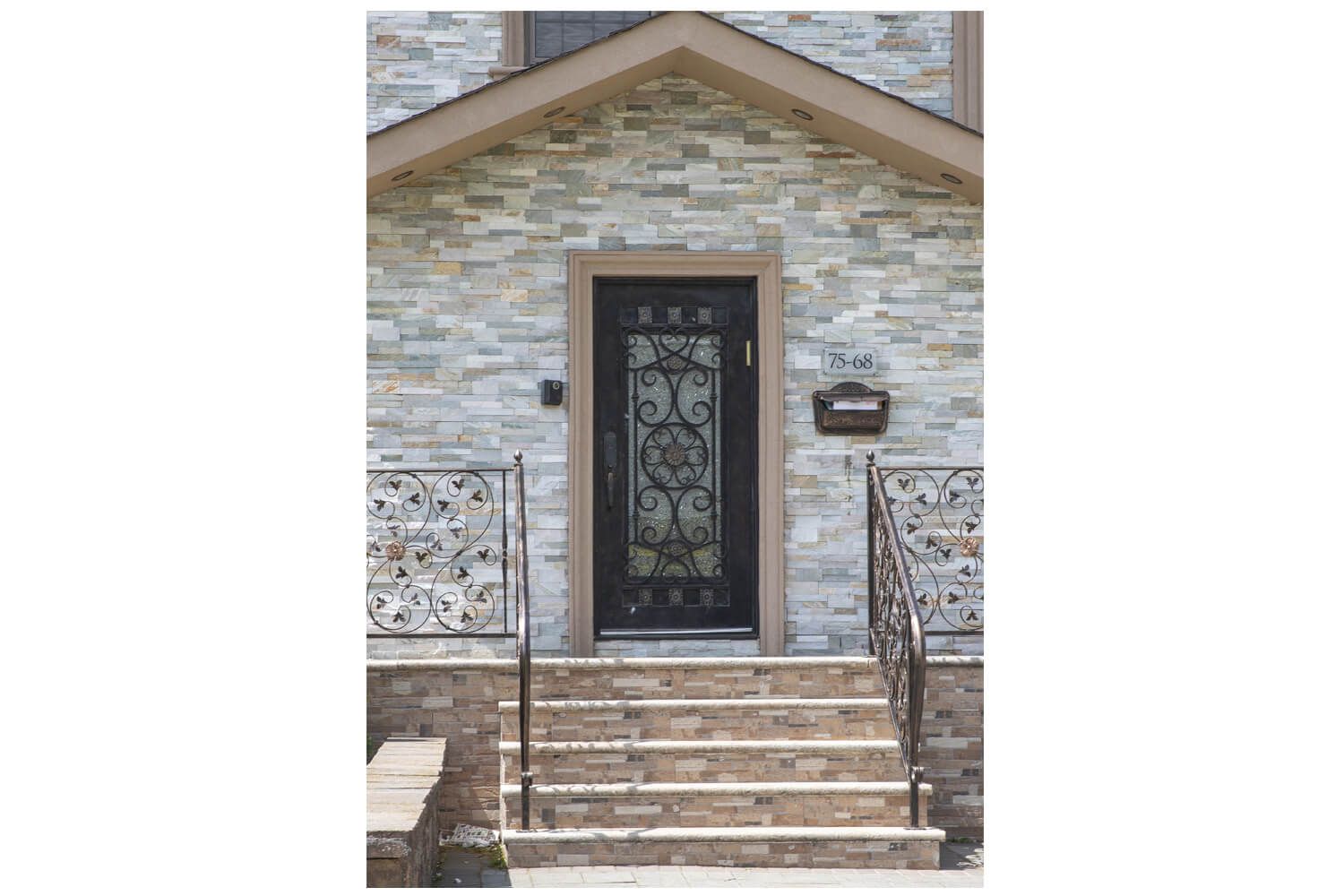 Nova Royal Series Wrought Iron Custom Exterior Door Style 042