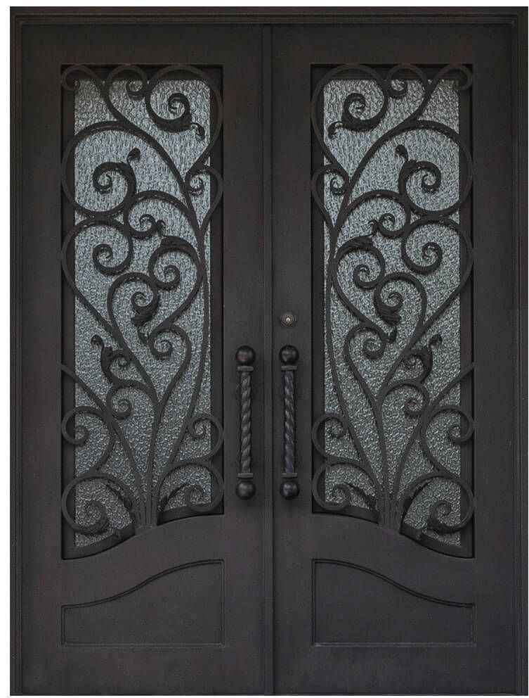 Nova Royal Series Wrought Iron Custom Exterior Door Style 044