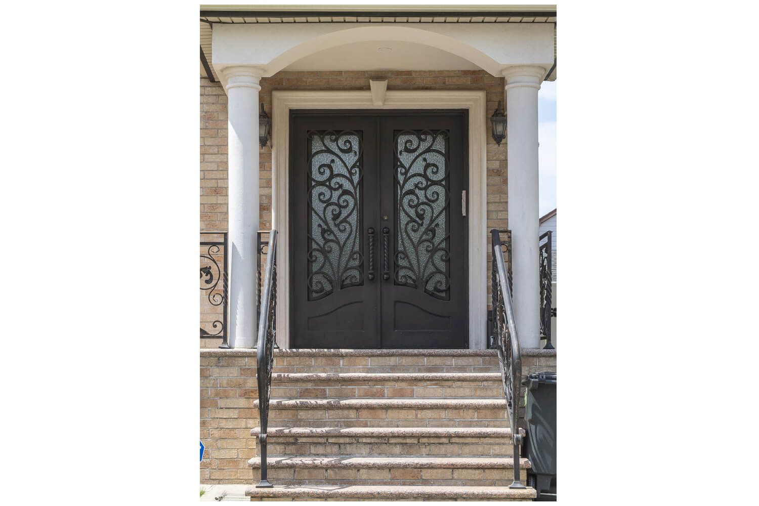 Nova Royal Series Wrought Iron Custom Exterior Door Style 044