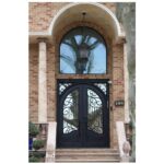 Nova Royal Series Wrought Iron Custom Exterior Door Style 046