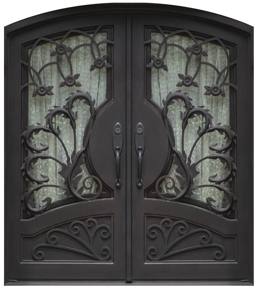 Nova Royal Series Wrought Iron Custom Exterior Door Style 047