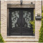 Nova Royal Series Wrought Iron Custom Exterior Door Style 047