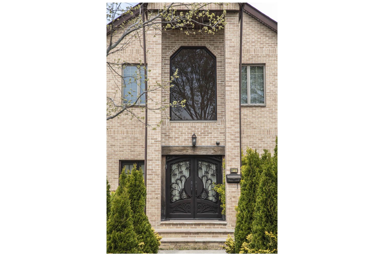 Nova Royal Series Wrought Iron Custom Exterior Door Style 047