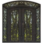 Nova Royal Series Wrought Iron Custom Exterior Door Style 048