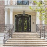 Nova Royal Series Wrought Iron Custom Exterior Door Style 048