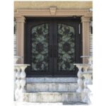 Nova Royal Series Wrought Iron Custom Exterior Door Style 049