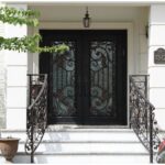 Nova Royal Series Wrought Iron Custom Exterior Door Style 006