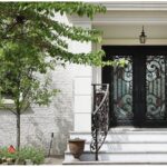 Nova Royal Series Wrought Iron Custom Exterior Door Style 006