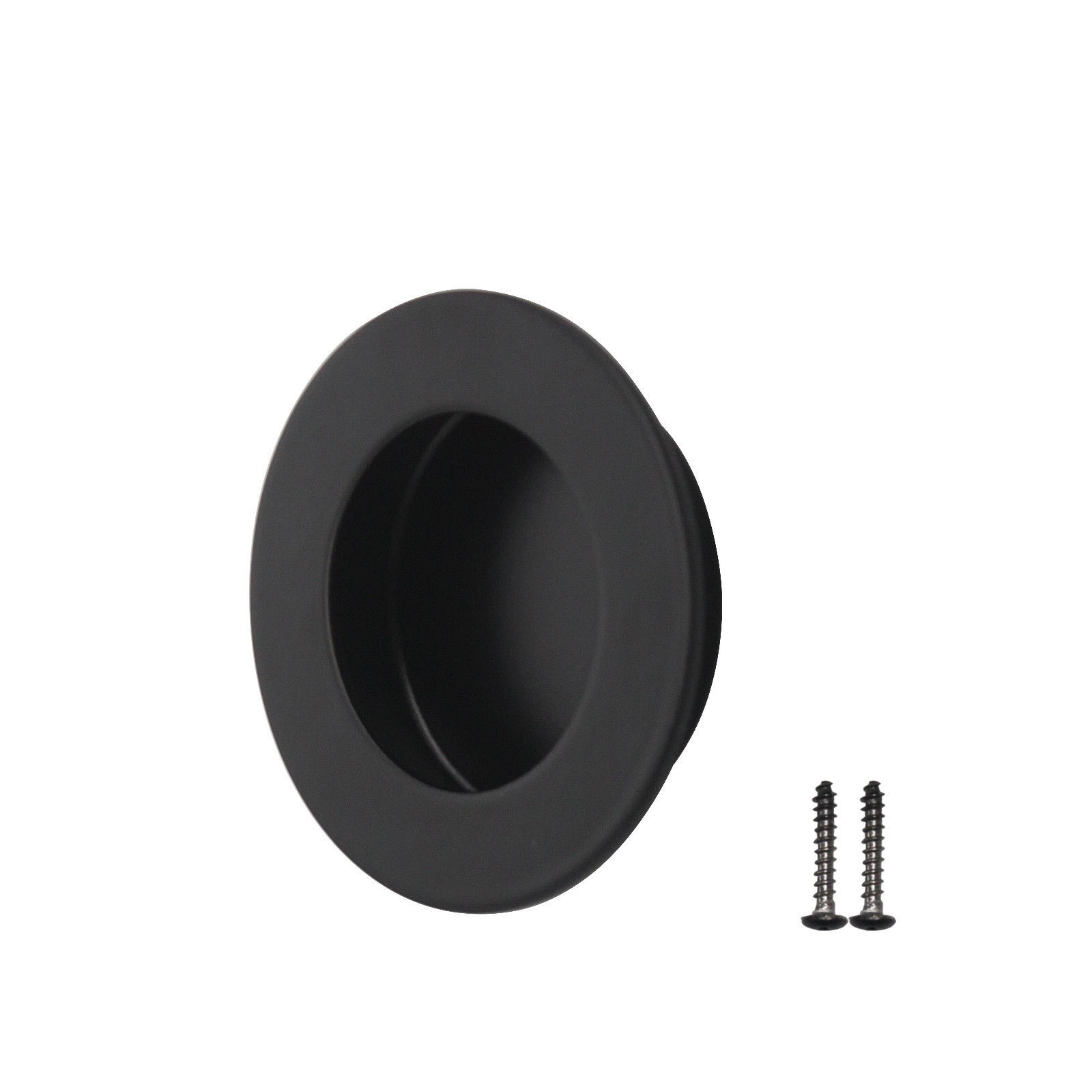 Black Round Door Pull