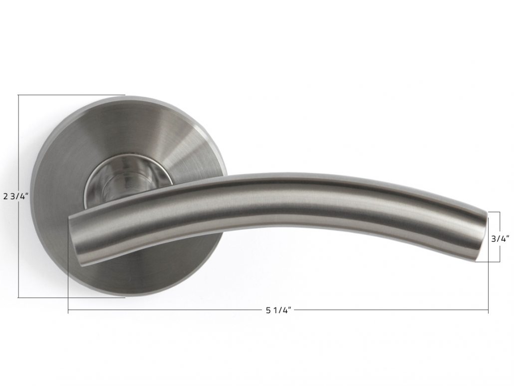 Curve Satin Nickel Privacy / Passage