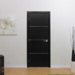 Nova HG008 Black Ash Laminated Modern Interior Door