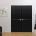 Nova HG008 Black Ash Laminated Modern Interior Door