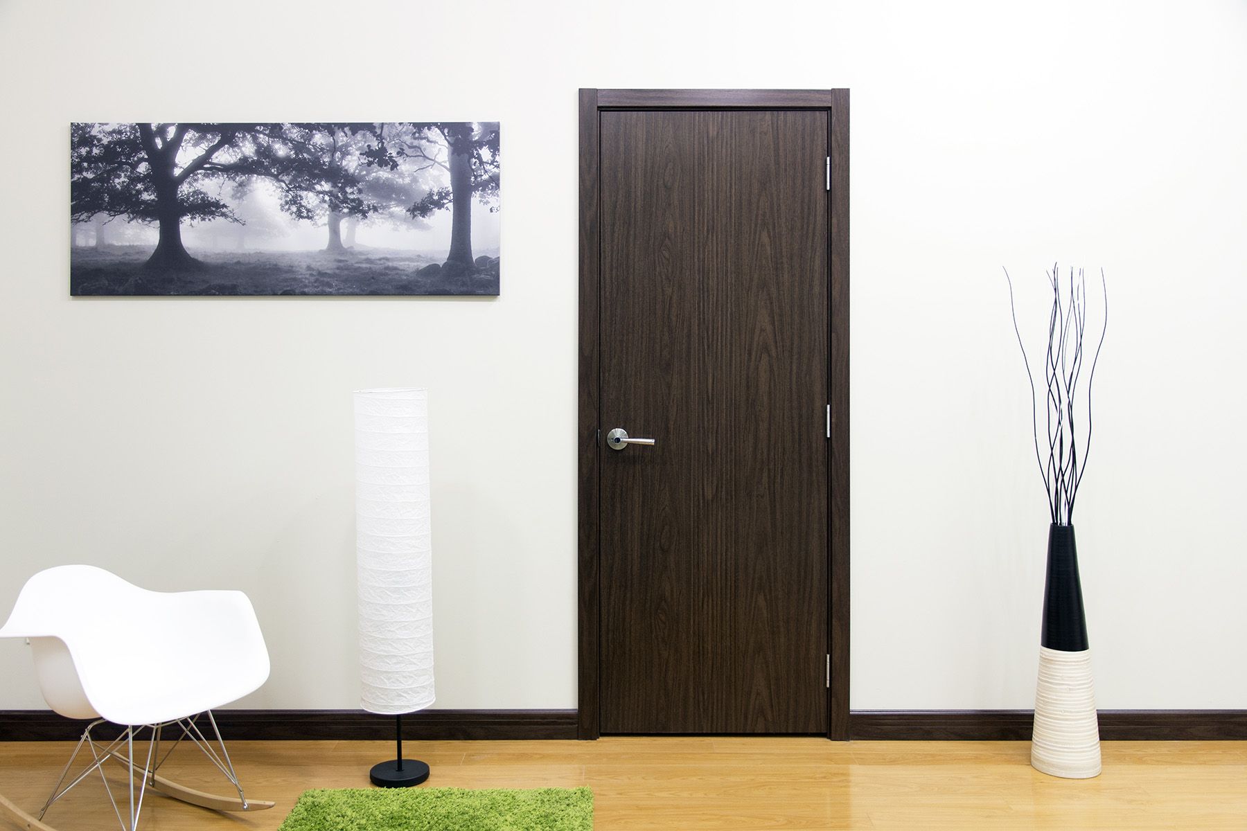 Nova M34 Black Walnut Laminated Modern Interior Door