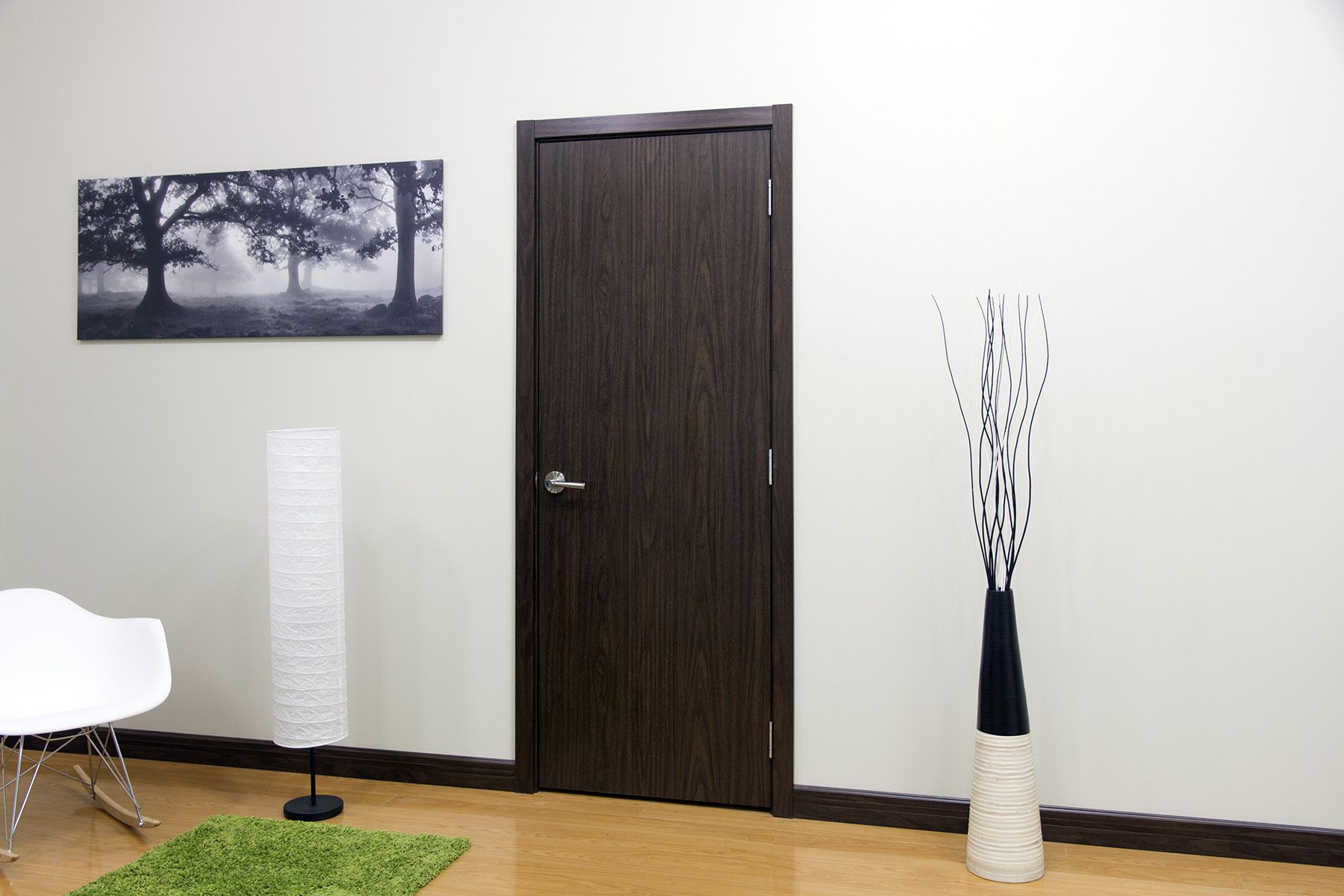 Nova M34 Black Walnut Laminated Modern Interior Door